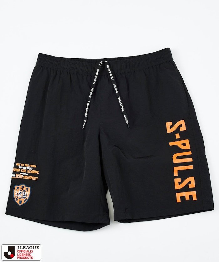 J.LEAGUE × FREAK'S STORE 別注 SUPPORTERS NYLON SHORTS 【清水エスパルス】 フリークスストア パンツ その他のパンツ ブラック グレー