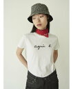 agnes b. FEMME S137 TS ロゴTシャツ アニエスベー カットソー Tシャツ ホワイト【送料無料】