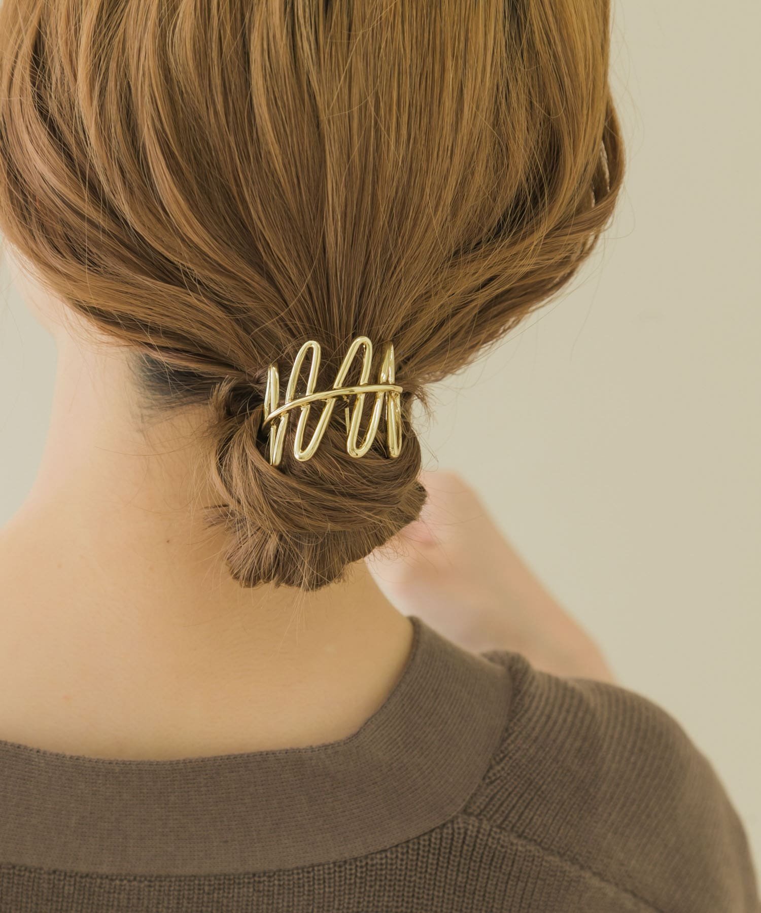 SMELLY ウェーブラインヘアカフセット スメリー ヘアアクセサリー ヘアゴム ゴールド