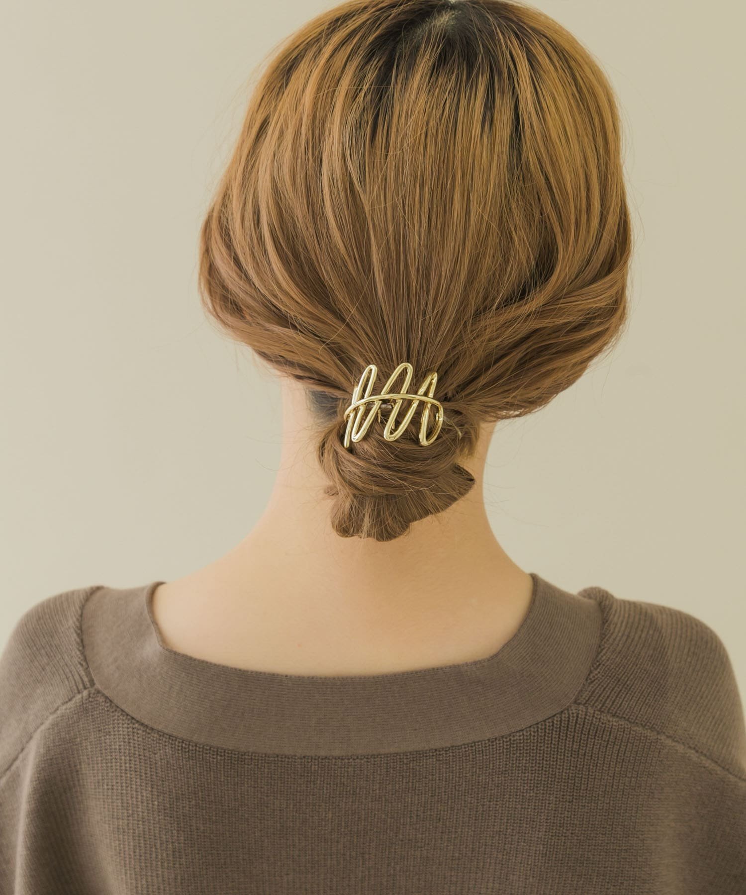 SMELLY ウェーブラインヘアカフセット スメリー ヘアアクセサリー ヘアゴム ゴールド
