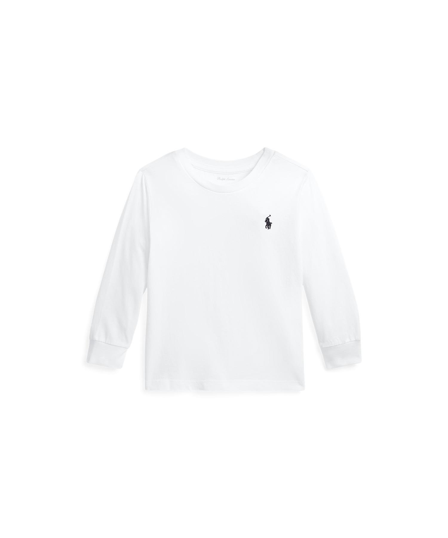 POLO RALPH LAUREN (ベビー)コットン ジャージー ロングスリーブ Tシャツ ラルフローレン トップス カットソー・Tシャツ ホワイト【送料無料】