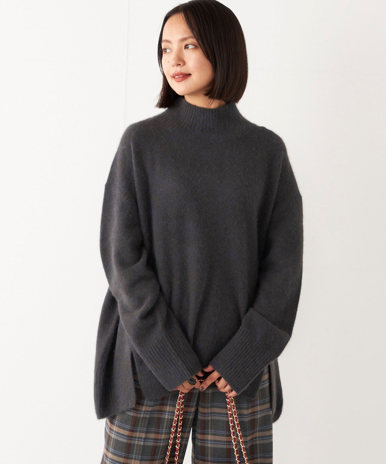 SHIPS Colors SHIPS Colors:フォックス ミックス ハイネック ニット シップス トップス ニット グレー ブラウン ピンク イエロー【送料無料】のサムネイル