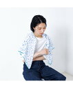 【SALE/30%OFF】collex Petals dance scarf 水彩フラワープリント大判スカーフ 88cm コレックス ファッション雑貨 スカーフ・バンダナ イエロー ブルー【送料無料】
