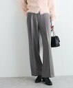 【SALE/9%OFF】VIS 【新色追加】【美easy】ウーリッシュ2タックワイド/スラックスパンツ【洗える】 ビス パンツ スラックス・ドレスパンツ ベージ...