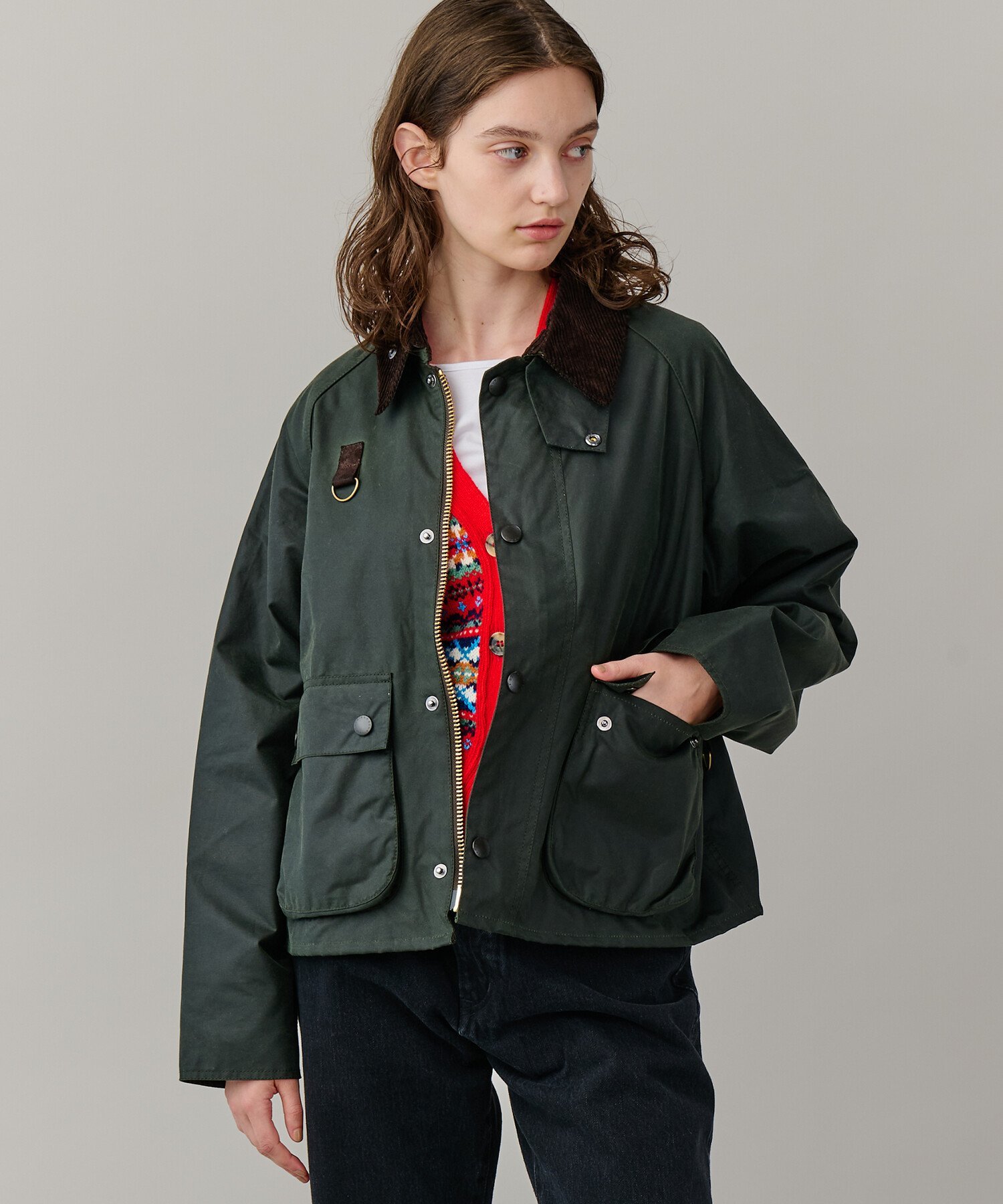 Bshop Barbour ｜ ＜別注＞BLYTH オイルドジャケット WOMEN ビショップ ジャケット・アウター カバーオール・ワークジャケット カーキ ベージュ ネイビー【送料無料】のサムネイル