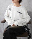 【SALE/20%OFF】WEGO LADY'S スクリブルグラフィックスウェット ウィゴー トップス パーカー・フーディー ブラック ホワイト