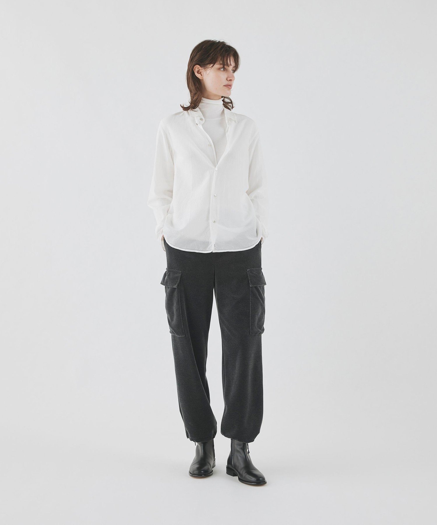 【SALE／50%OFF】GALERIE VIE ドロンワークシャツ レギュラーカラーシャツ トゥモローランド トップス シャツ・ブラウス ホワイト【送料無料】