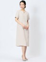 【SALE/30%OFF】m.f.editorial 【25SS】 ストレッチウォッシャブル サックワンピース ライトグレー(セットアップ可能) タカキュー ス...