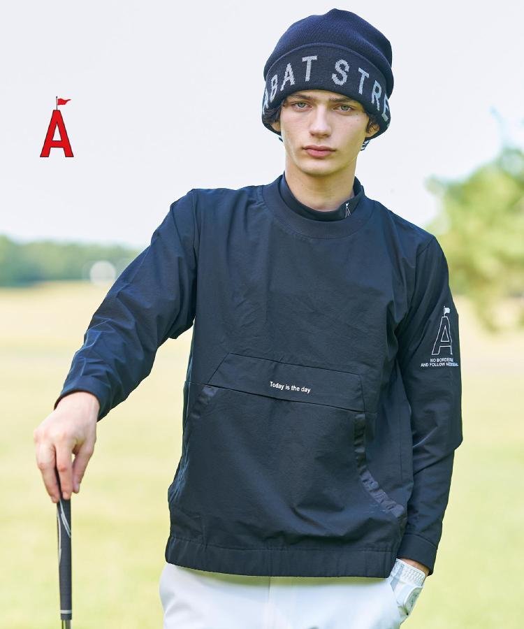 【SALE／30%OFF】ADABAT STREAM クールドッツストレッチ プルオーバー アダバット トップス カットソー・Tシャツ ブラック【送料無料】