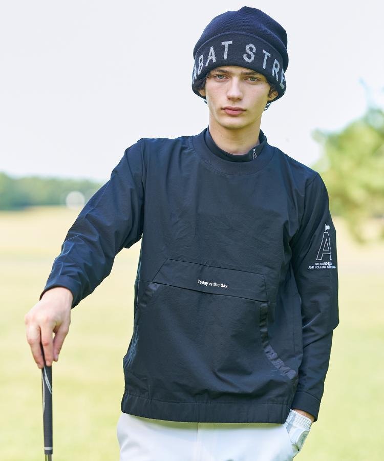 【SALE／30%OFF】ADABAT STREAM クールドッツストレッチ プルオーバー アダバット トップス カットソー・Tシャツ ブラック【送料無料】