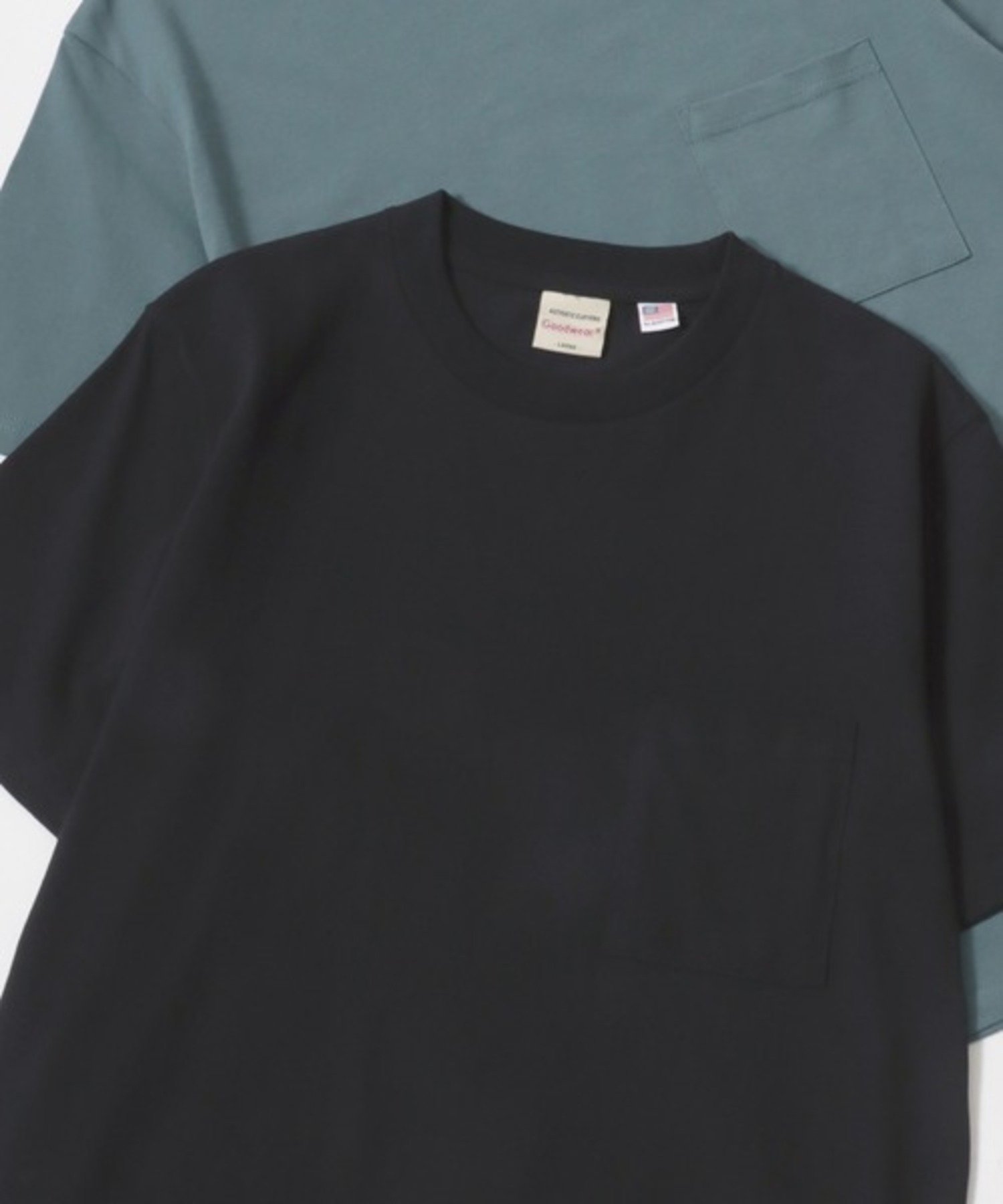 【SALE／43%OFF】Goodwear Goodwear グッドウェア Tシャツ メンズ 無地 ポケット ポケT 冷感 速乾 ティーシャツ ラザル トップス カットソー・Tシャツ ブラック ホワイト ネイビー グリーン グレー