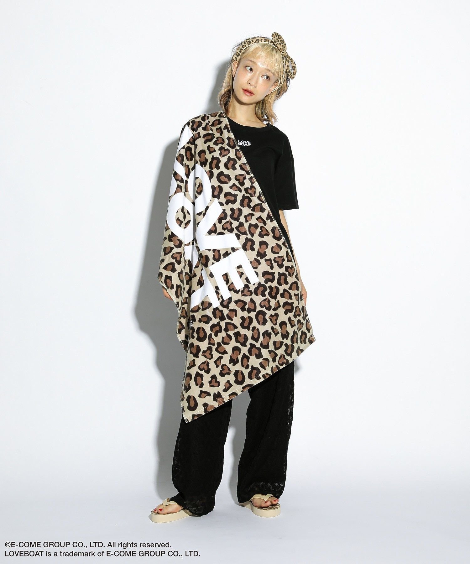 【SALE／50%OFF】Green Parks ■LOVEBOAT レオパードヘアバンド グリーンパークス ヘアアクセサリー その他のヘアアクセサリー グリーン