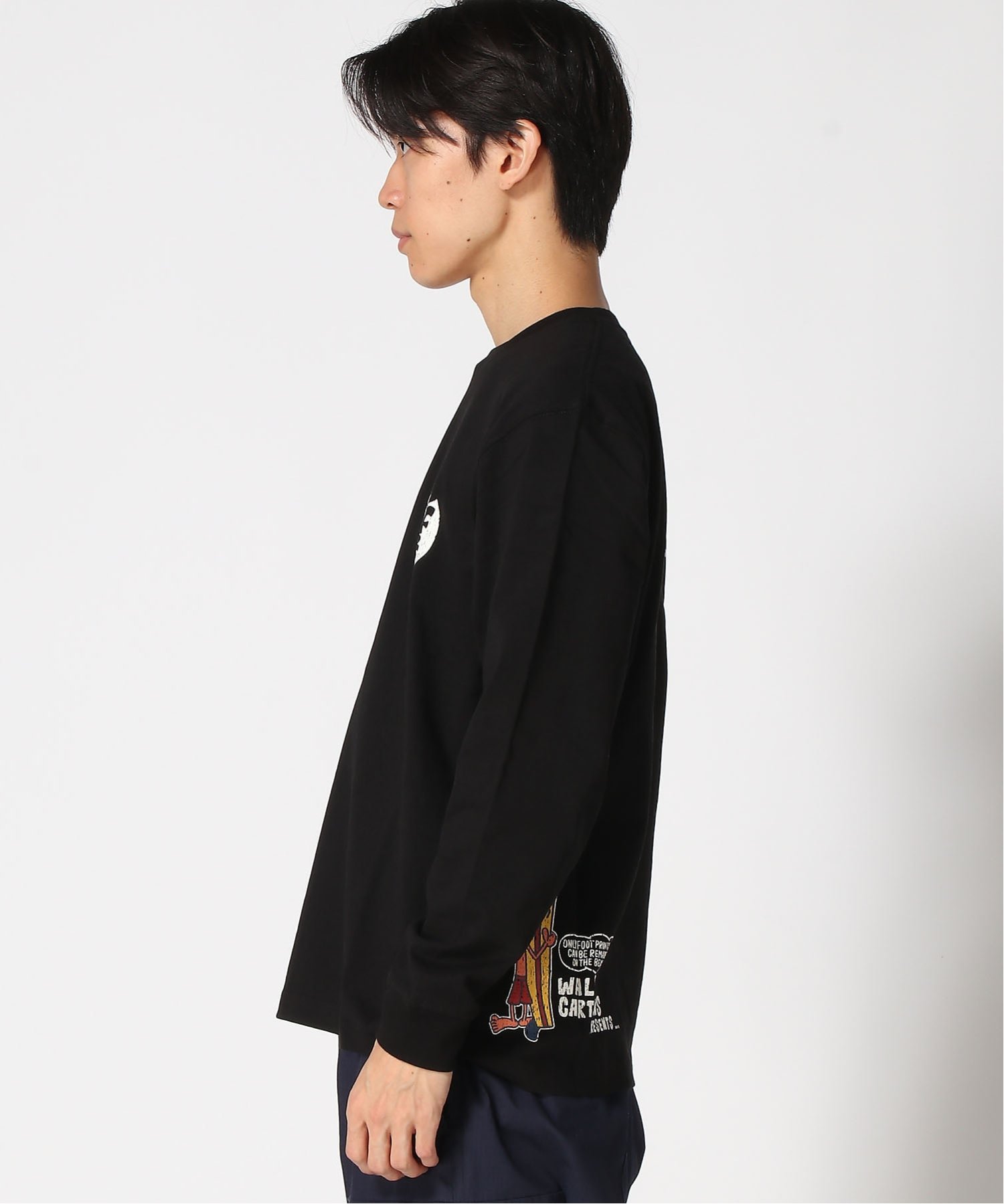 SURF DAY'S SURF DAY'S/(M)LS プリント TEE フララニハワイ トップス カットソー・Tシャツ ホワイト ブラック