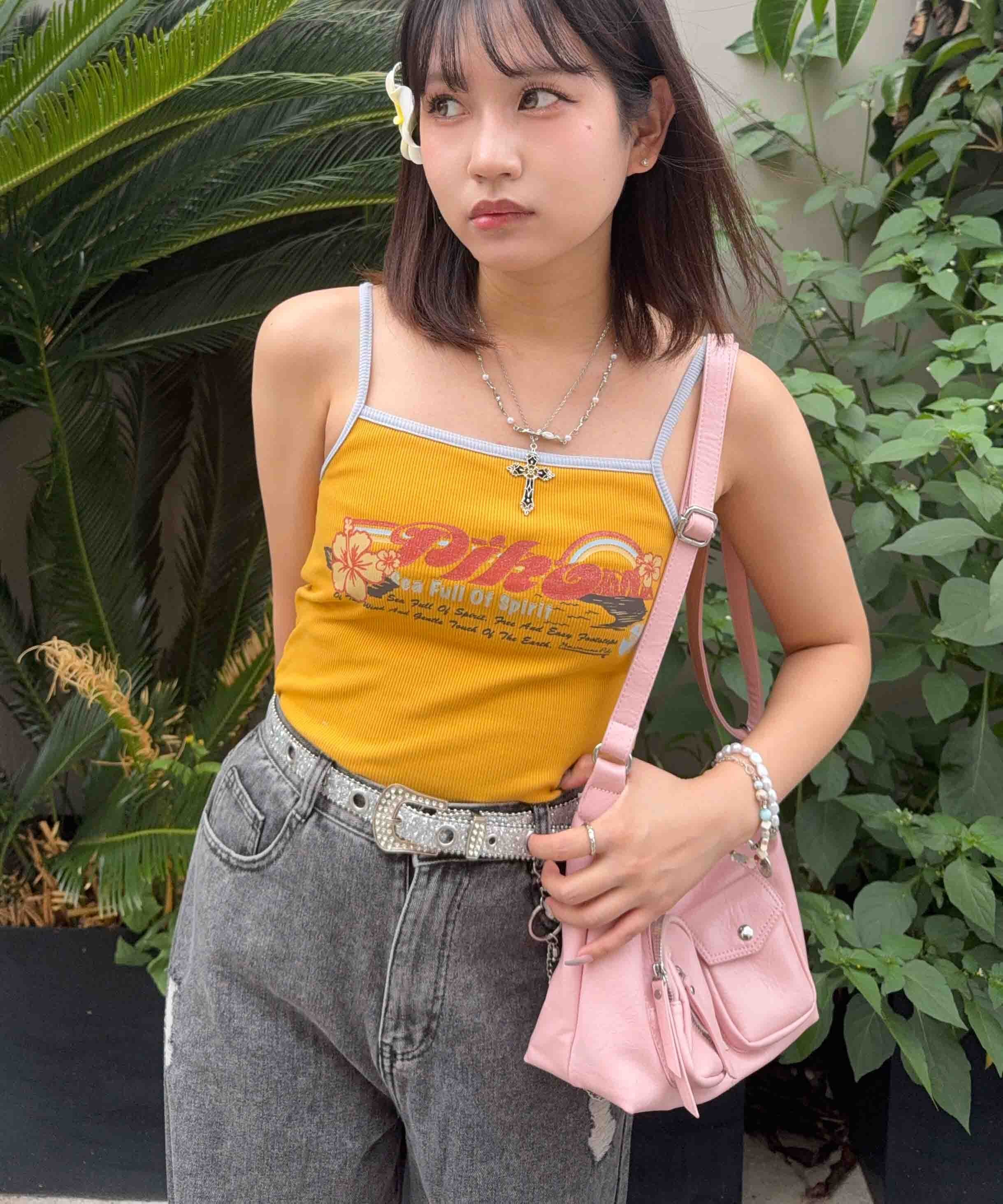 【SALE／48%OFF】AS KNOW AS plus 0【PIKO】コラボアイテム/カップ付きキャミソール アズノゥアズプラス トップス キャミソール ブラウン
