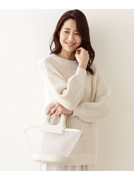 【SALE/50%OFF】NATURAL BEAUTY BASIC チュールバケツミニトート ナチュラルビューティベーシック バッグ トートバッグ ホワイト ベージュ ブルー