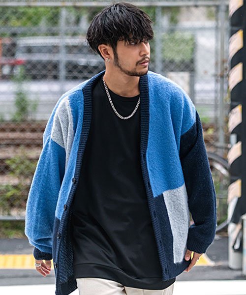 総柄 韓国 ニット シャギー 長袖 セーター ユニセックス 2色 楽天市場】シャギーニット(柄総柄)の通販
