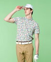 【SALE/30%OFF】23区GOLF 【MEN】【吸水速乾】MOVEロゴ 半袖ポロシャツ ニジュウサンクゴルフ トップス ポロシャツ ブラック ホワイト【送...