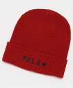 【SALE/30%OFF】petit main 【POLO BCS】刺繍ニットキャップ(キッズサイズ) ナルミヤオンライン 帽子 ニット帽・ビーニー ホワイト ...