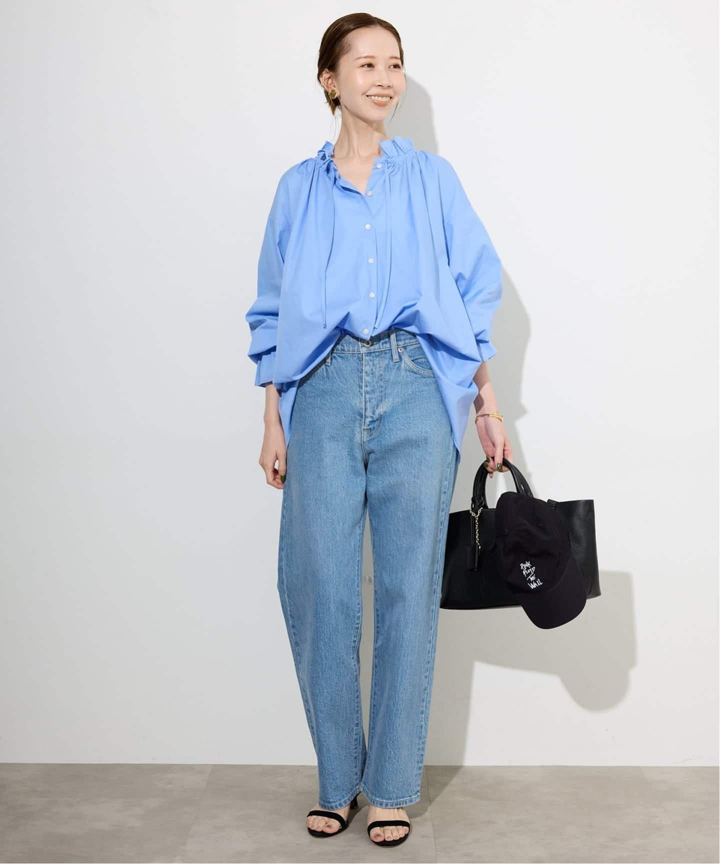 SLOBE IENA 《3サイズ展開/追加6》LE DENIM ストレートデニムパンツ スローブ イエナ パンツ ジーンズ・デニムパンツ ブルー