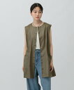 【SALE/60%OFF】LEPSIM ペプラムベストチュニック レプシィム ワンピース・ドレス チュニック ブラック カーキグリーン ブラウン
