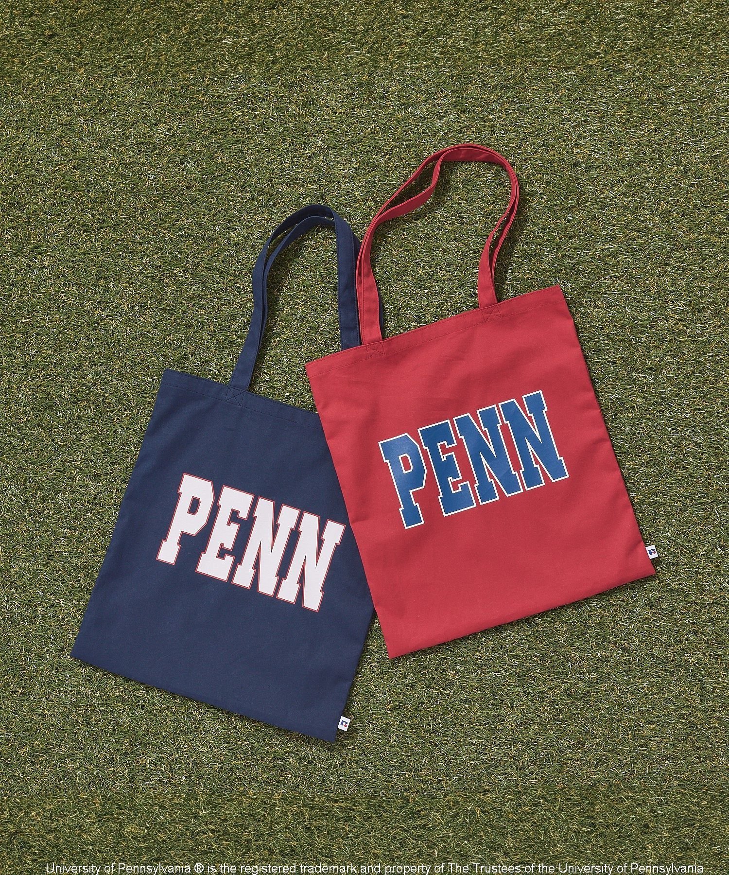 AMERICAN HOLIC 【RUSSELL×PENN】トートバッグ アメリカンホリック バッグ トートバッグ ネイビー レッド