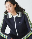 【SALE/40%OFF】LACOSTE ショルダーニットテーピング ショートトラックジャケット ラコステ トップス その他のトップス ホワイト【送料無料】