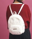 【SALE/50%OFF】PINK-latte ミニファーリュック ピンク ラテ バッグ リュック・バックパック ホワイト グレー ピンク