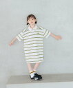 BAYFLOW 【SPALDING(スポルディング)】別注ボーダーワンピ(KIDS) ベイフロー ワンピース・ドレス ワンピース ブルー ホワイト【送料無料】