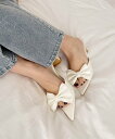 【SALE/50%OFF】one after another NICE CLAUP ビッグリボンポインテッドサンダル ワンアフターアナザー ナイスクラップ シュ...