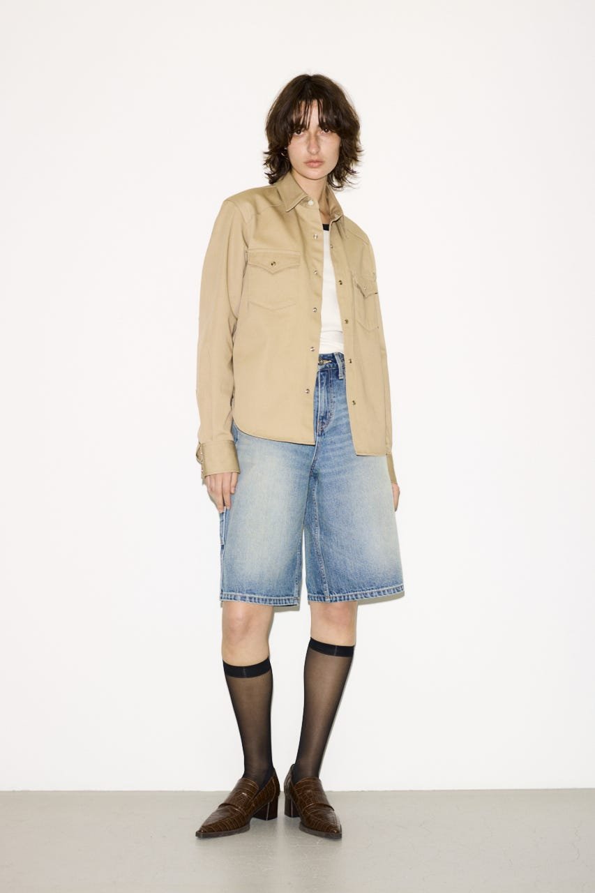 SLY 【THROW】PK LONG SLEEVE TWILL シャツ スライ トップス シャツ・ブラウス ベージュ