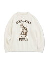 【SALE／20%OFF】gelato pique CAT&DOGジャガードプルオーバー ジェラートピケ インナー・ルームウェア その他のインナー・ルームウェア ホワイト グレー ピンク【送料無料】