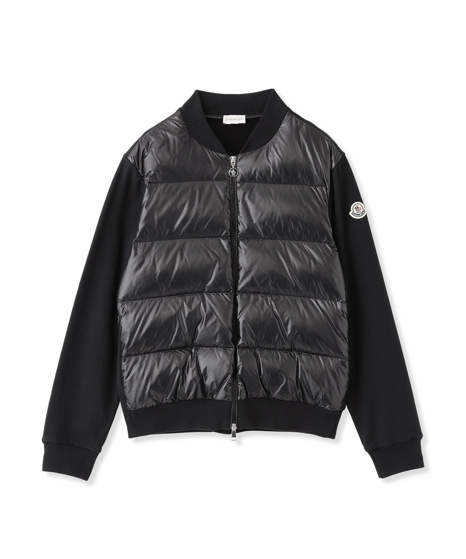 EPOCA 【MONCLER】ジップアップカーディガン《WEB&EPOCA THE SHOP店舗限定》 エポカ ジャケット・アウター ダウンジャケット・ダウンベスト ブラック【送料無料】