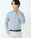 BEAMS HEART MEN BEAMS HEART / シアサッカー 花弁プリント カッタウェイカラーシャツ 24SS ビームス ハート トップス シャツ・ブラウス ホワイト【送料無料】