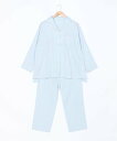 【SALE/20%OFF】KID BLUE (W)アニバーサリーWガーゼ 長袖パジャマ キッドブルー インナー・ルームウェア パジャマ ブルー ベージュ【送料無...