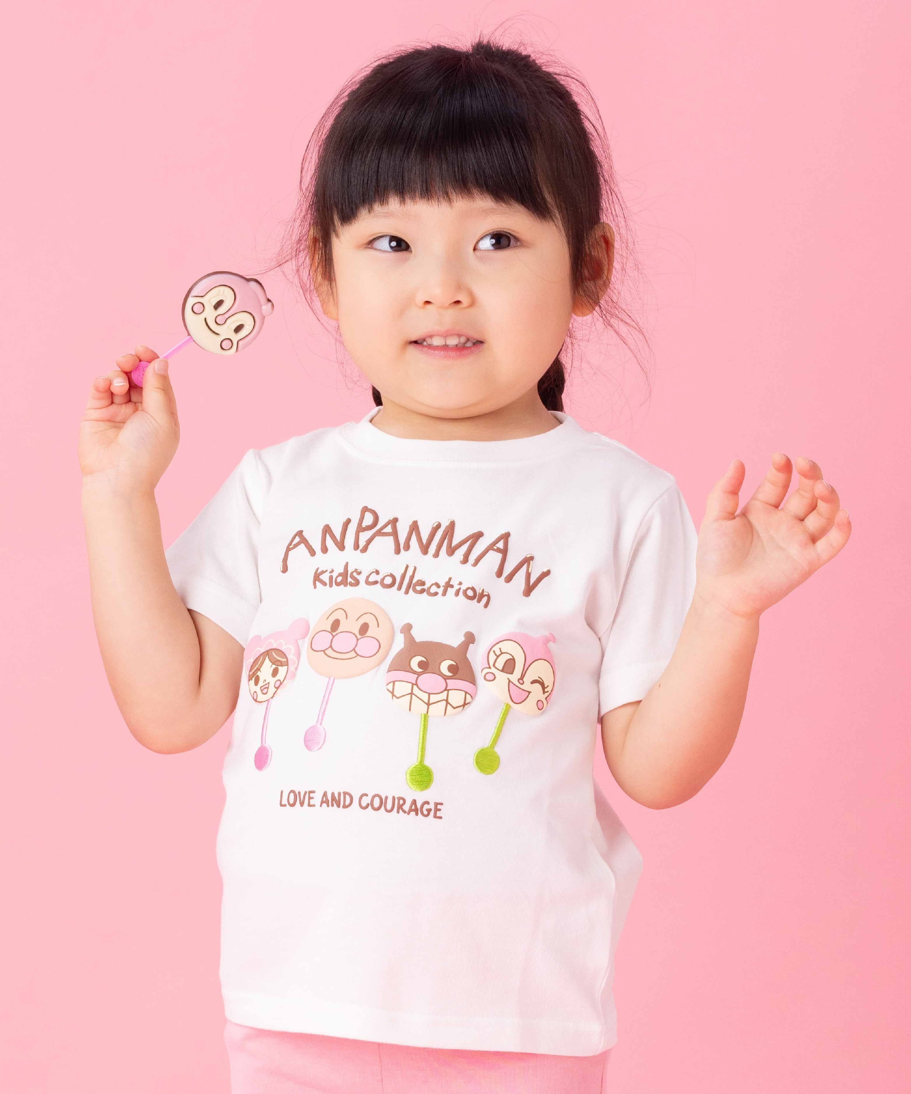 ANPANMAN KIDS COLLECTION APKC/(K)ペロペロチョコぷっくりプリントTシャツ アンパンマンキッズコレクション トップス カットソー・Tシャツ ホワイト ブルー【送料無料】