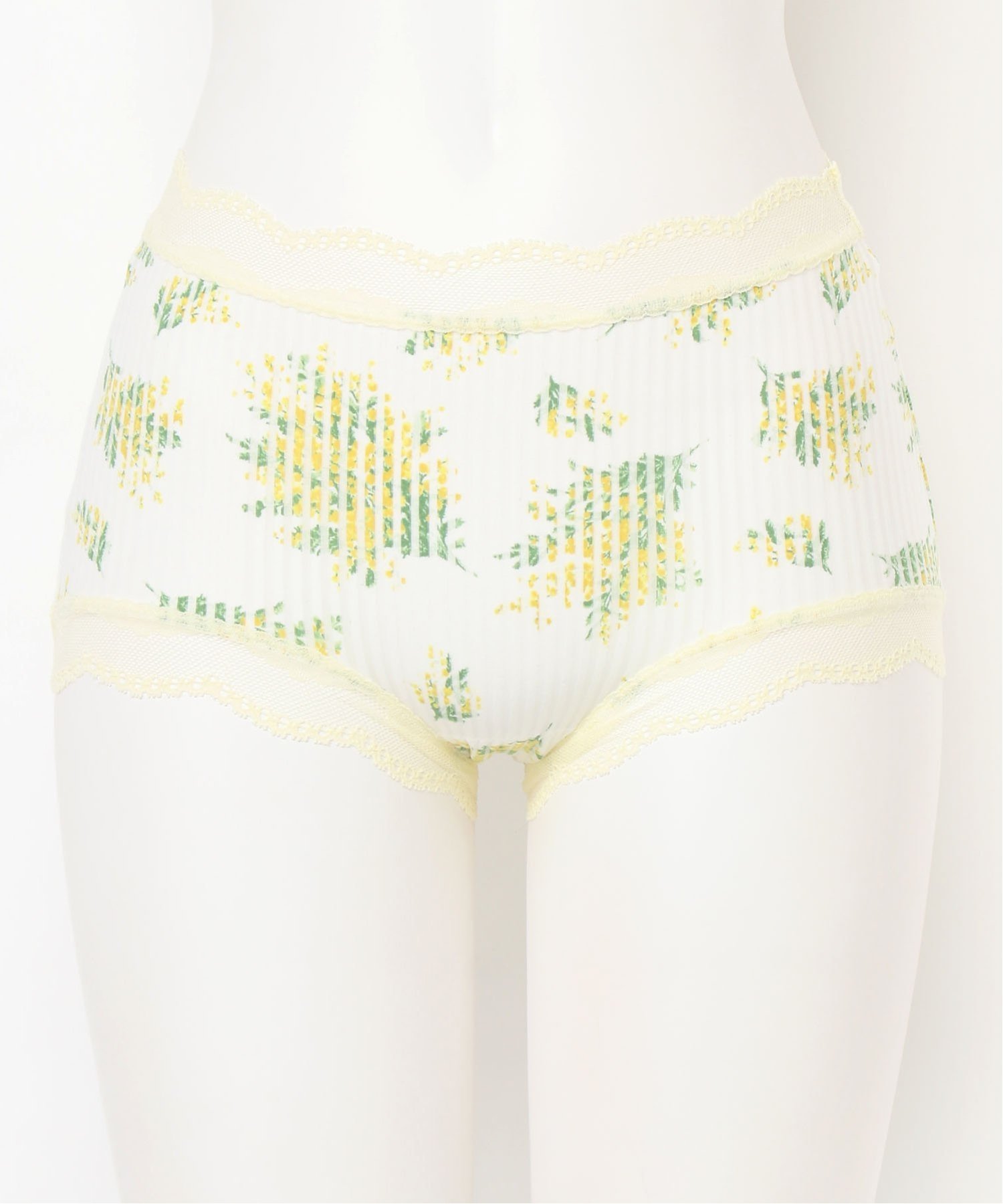 【SALE/20%OFF】KID BLUE (W)ミモザストライプ ショートカルソン キッドブルー インナー・ルームウェア ショーツ ブルー イエロー【送料無料...