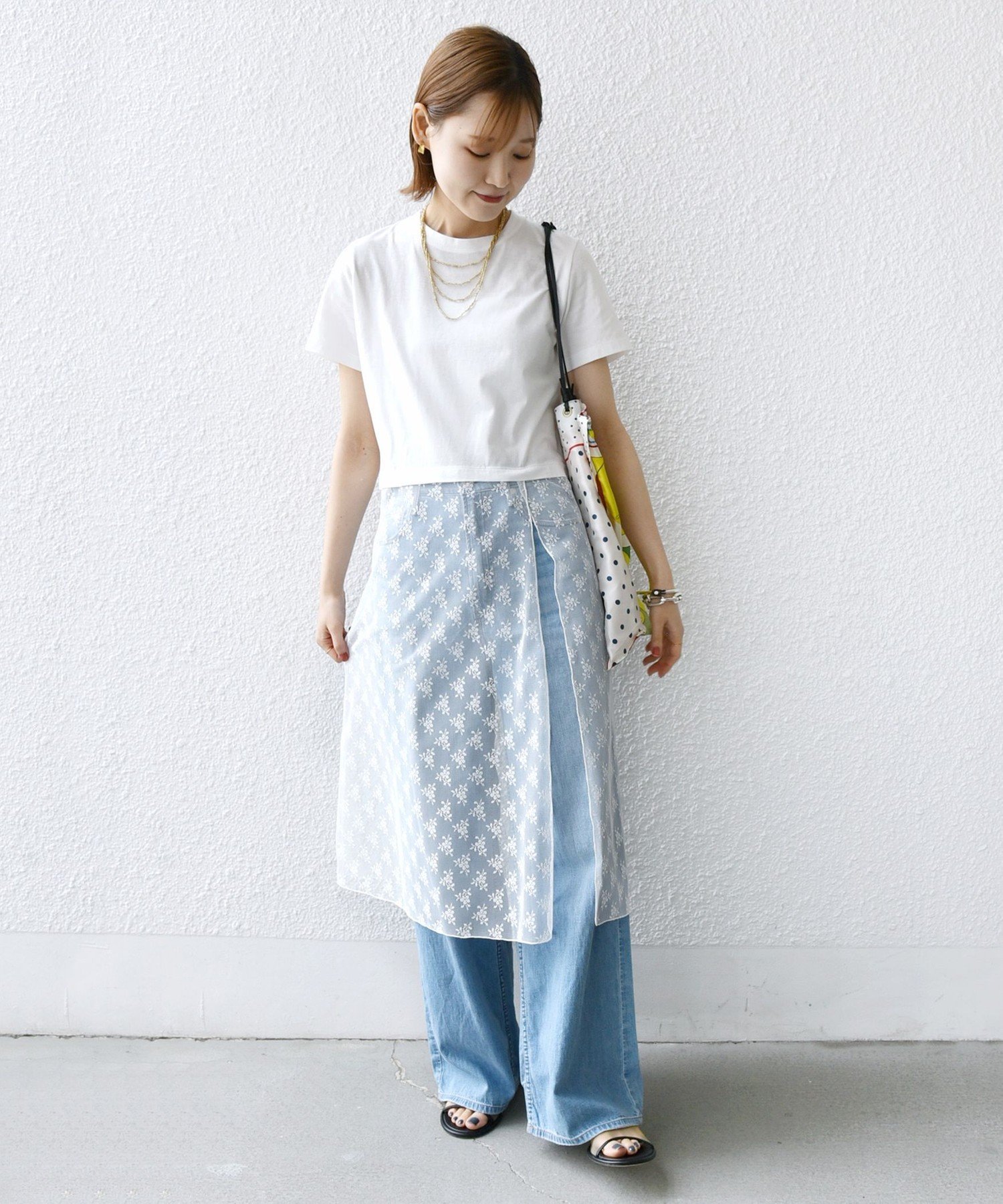 【SALE／50%OFF】SHIPS WOMEN 【WEB限定】ラッセル レース ドッキング TEE シップス トップス カットソー・Tシャツ ブラック ホワイト【送料無料】