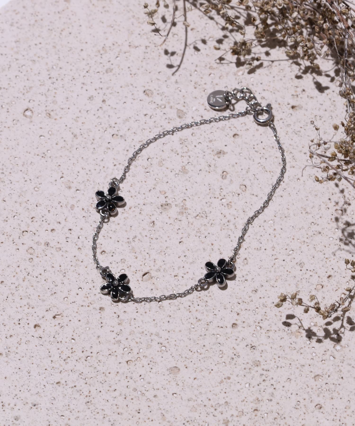 LHME 【LHME】Momentスリーフラワーブレスレット/ブラック/サージカルステンレス ライオンハート アクセサリー・腕時計 ブレスレット・バングル ゴールド シルバー【送料無料】