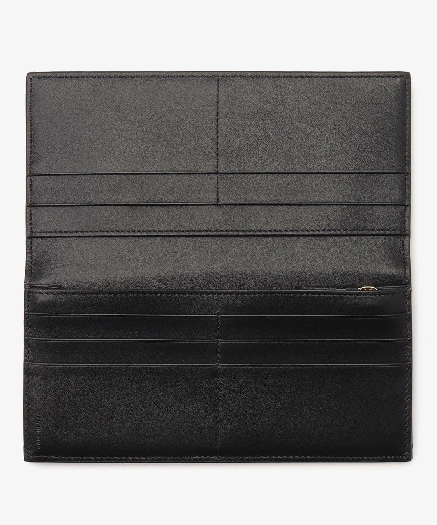 SMYTHSON 【日本限定】Panama Slim Coat Wallet With Coin Purse スマイソン 財布・ポーチ・ケース 財布 ブラック【送料無料】
