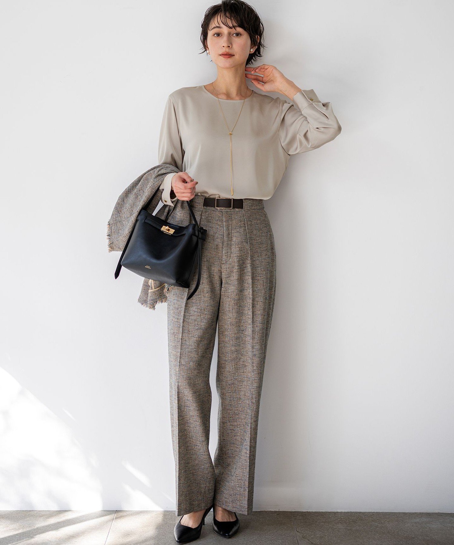 【SALE／40%OFF】23区 リネンライクブッチャー ワイドパンツ ニジュウサンク パンツ その他のパンツ【送料無料】 stylife-15514630 Rakuten Fashion サンプル画像3