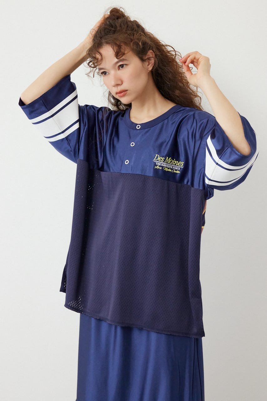RODEO CROWNS WIDE BOWL リメイク 2WAY GAMEトップス ロデオクラウンズワイドボウル トップス カットソー・Tシャツ ネイビー ブラック ホワイト