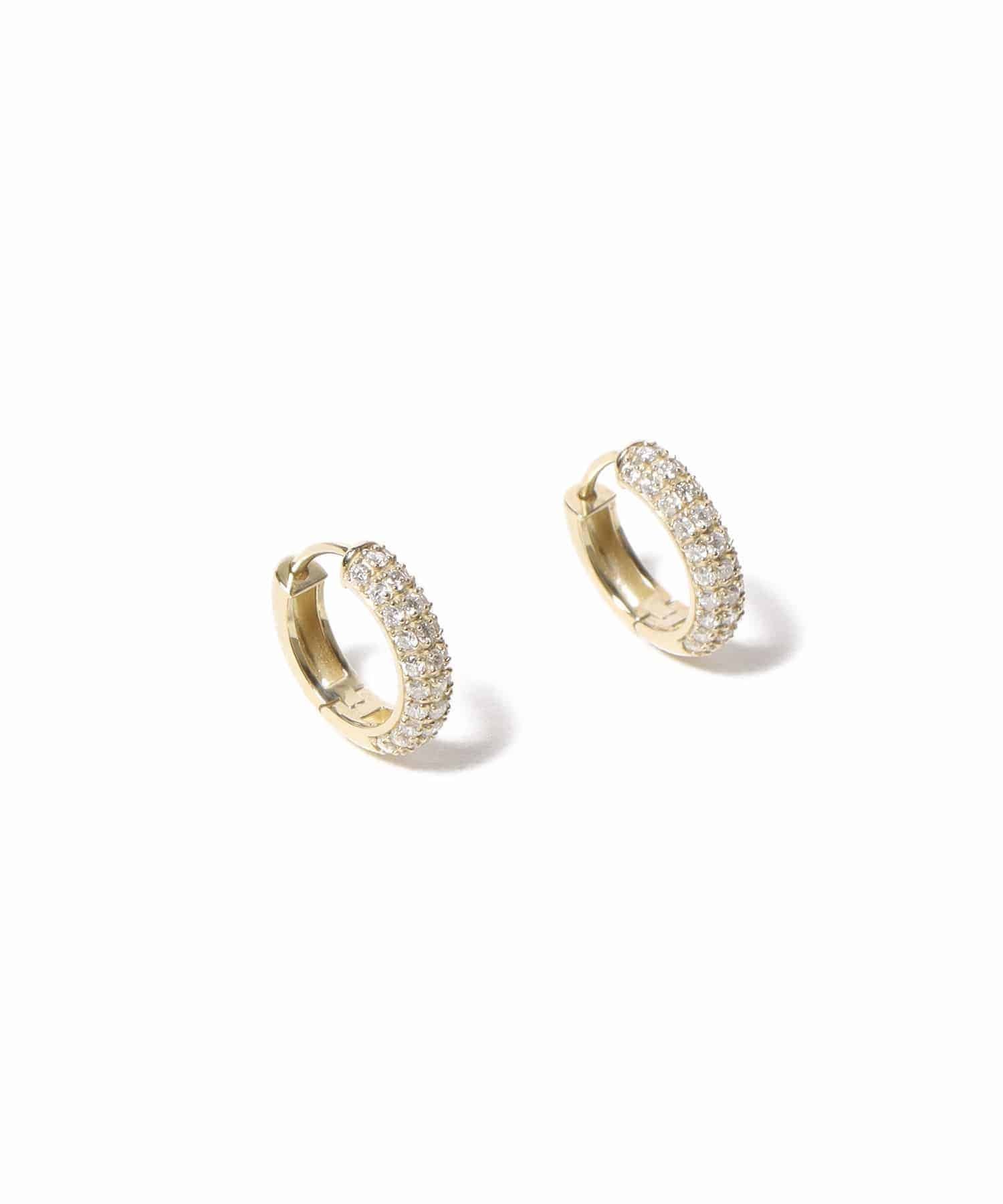 vveer vveer / ダイヤモンド フープピアス エストネーション アクセサリー・腕時計 ピアス ゴールド【送料無料】