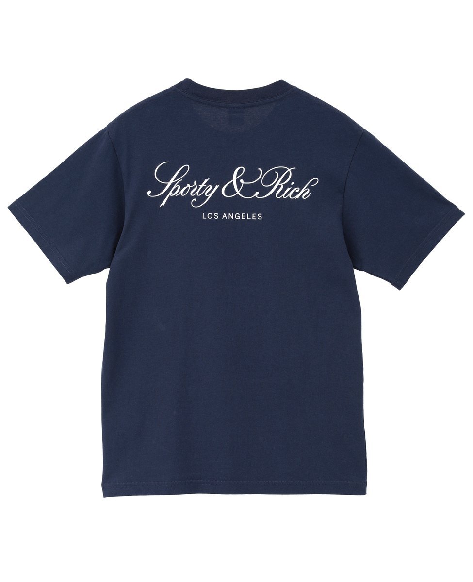 martinique 【Sporty&Rich/スポーティアンドリッチ】Vendome LA Tshirtネイビー マルティニーク トップス カットソー・Tシャツ ネイビー