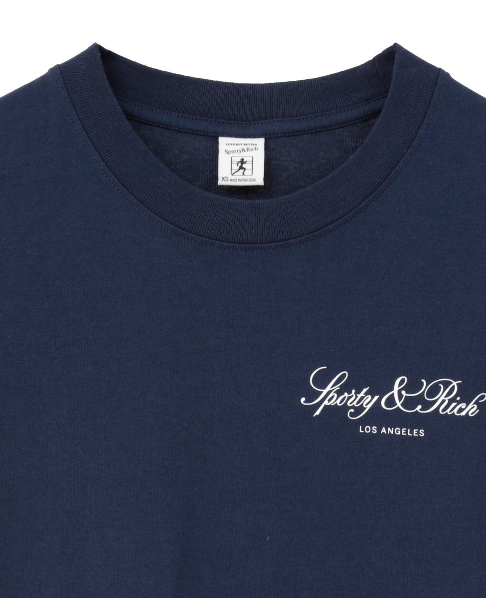 martinique 【Sporty&Rich/スポーティアンドリッチ】Vendome LA Tshirtネイビー マルティニーク トップス カットソー・Tシャツ ネイビー
