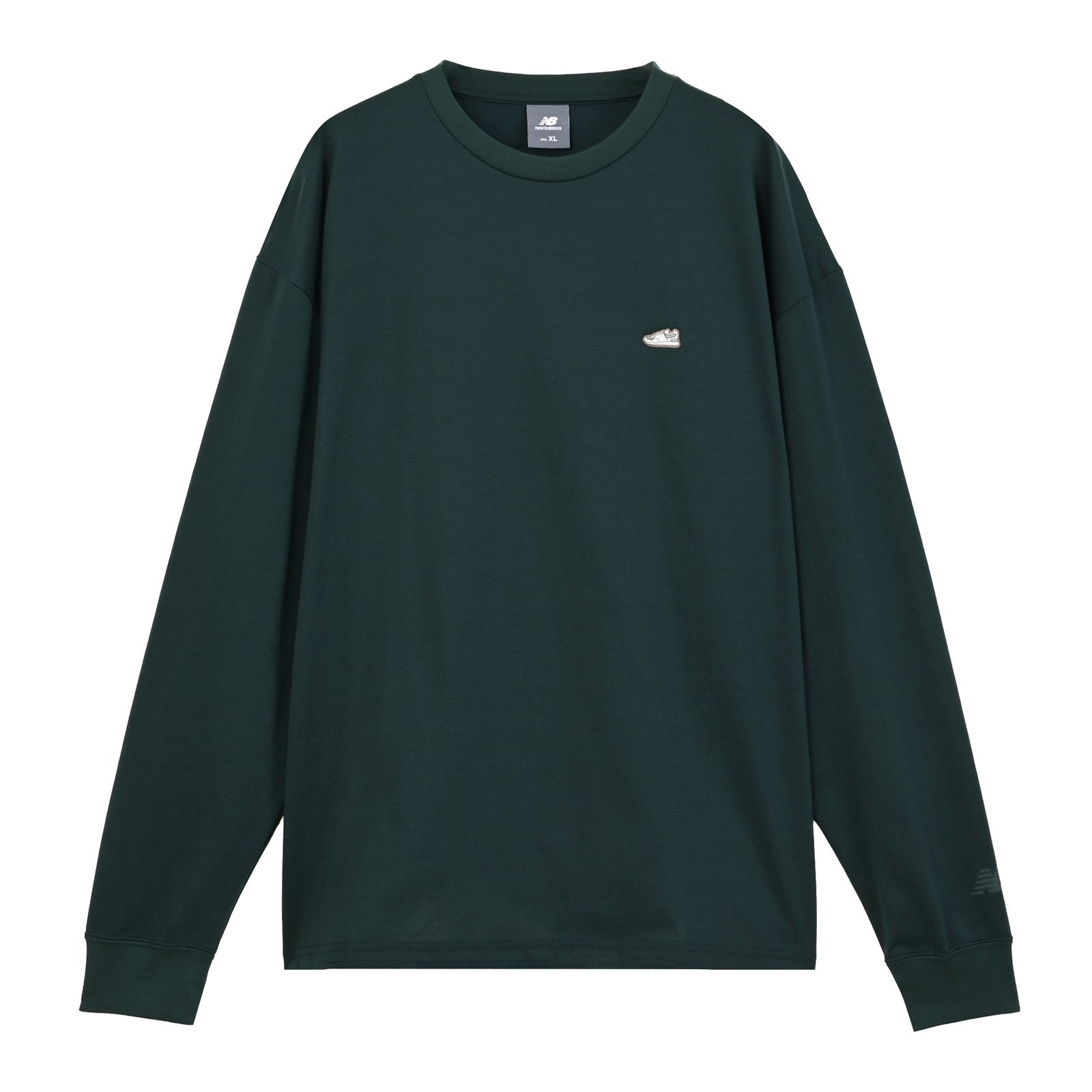 シューパッチロングスリーブTシャツ ニューバランス トップス カットソー・Tシャツ ブラック
