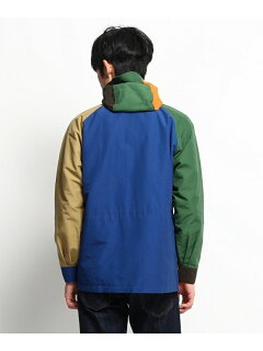 Crazy Pattern Hooded Jacket 387-57003: Blue