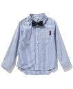 【SALE/20%OFF】SHOO・LA・RUE 【110-140cm/プチセレ】ネクタイ付きシャツ シューラルー トップス シャツ・ブラウス ブラック ブルー