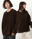 【SALE/40%OFF】Purple&Yellow シャギー レオパードプルオーバー コムサイズム トップス ニット ブラウン グレー【送料無料】