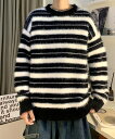 ySALE^30%OFFzaimoha MENS aimoha MENS/BORDER FRINGE KNIT {[_[tW vI[o[ ACn gbvX jbg ubN