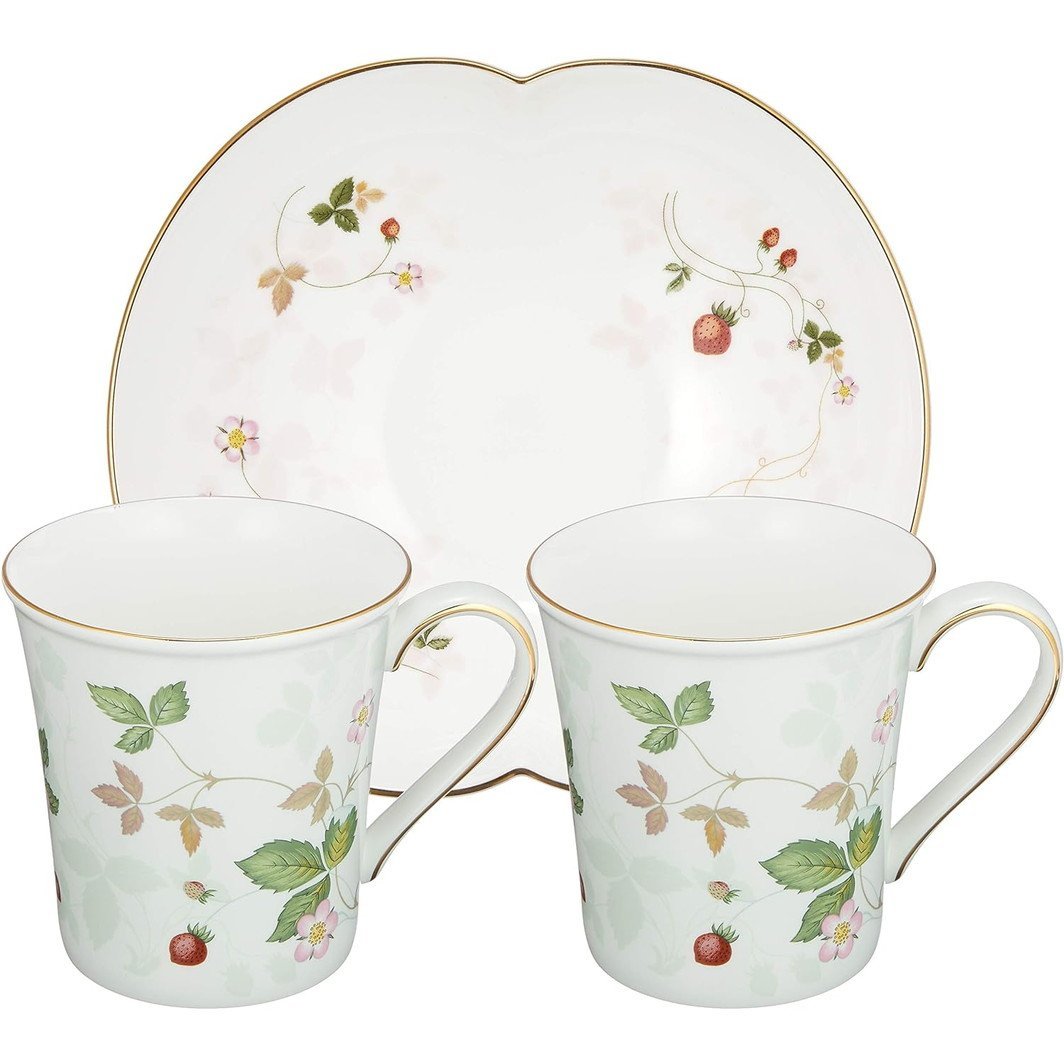 WEDGWOOD WEDGWOOD ワイルド ストロベリー パステル ティータイム セット ウェッジウッド 食器・調理器具・キッチン用品 グラス・マグカップ・タンブラー【送料無料】